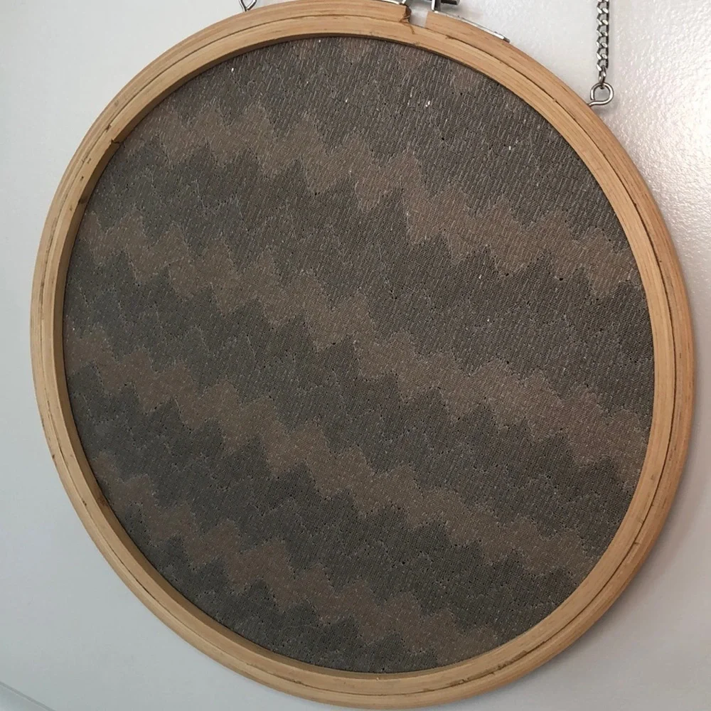 HANDMADE | Handmade Shimmer Bead 13” Round Wall Hanging Chain Tapestry.